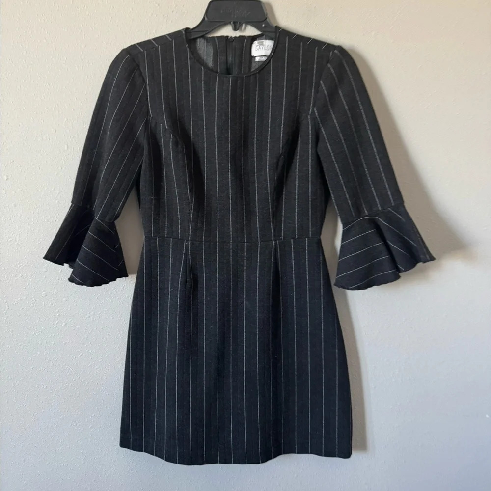 Saylor Pin Striped Constance Dress Small - Picture 3 of 8
